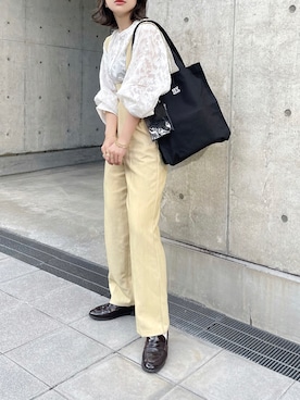 「GYDA」｜「アイテム（オールインワン・サロペット）」を使った、KASUMIさん（レディース・161cm）の春コーディネート