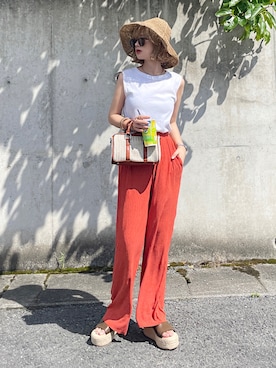 KASUMIさん（レディース・161cm）の夏コーディネート