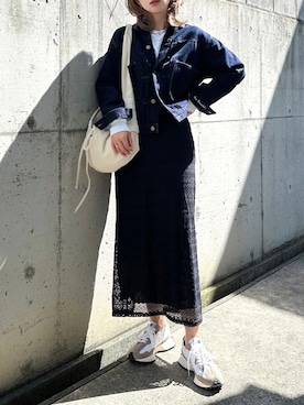 「Gジャン」｜「アイテム（その他）」を使った、KASUMIさん（レディース・161cm）の秋コーディネート