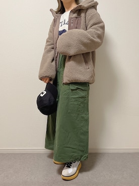 「andme（アンドミー）のアイテム（ブルゾン）」を使った、ɴɪᴄᴏ.ᴀʏᴀさん（レディース・149cm）の秋コーディネート