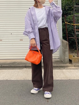「CONVERSE（コンバース）の【CONVERSE】(コンバース)NEXTAR　ネクスター110 SCOX（スニーカー）」を使った、ᴀʏᴀさん（レディース・149cm）の秋コーディネート