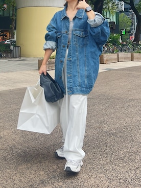「アイテム（デニムジャケット）」を使った、ɴɪᴄᴏ.ᴀʏᴀさん（レディース・150cm・10代）の秋コーディネート