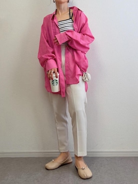 「Discoat」｜「アイテム（キャミソール）」を使った、ɴɪᴄᴏ.ᴀʏᴀさん（レディース・149cm）の春コーディネート