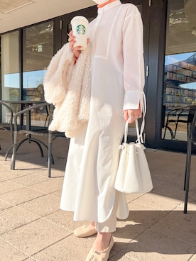 「ENsMOL.（エンスモール）のアイテム」を使った、ɴɪᴄᴏ.ᴀʏᴀさん（レディース・149cm）の冬コーディネート