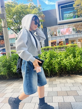 「アイテム（スウェット）」を使った、ɴɪᴄᴏ.ᴀʏᴀさん（キッズ・149cm）の秋コーディネート