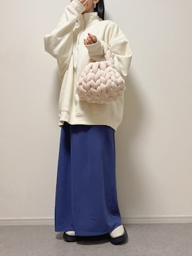 「Discoat」｜「アイテム（スウェット）」を使った、ɴɪᴄᴏ.ᴀʏᴀさん（レディース・142cm）の冬コーディネート