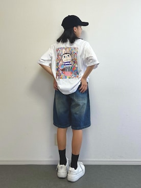 「UNIQLO Tシャツ」｜ɴɪᴄᴏ.ᴀʏᴀさん（レディース・150cm）の秋コーディネート