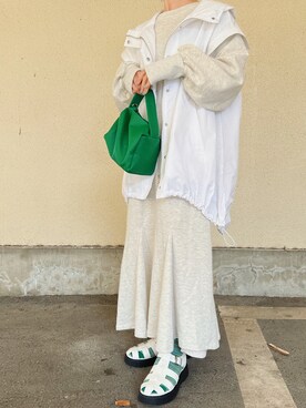 「はじめましてコーデ」｜「アイテム（ブルゾン）」を使った、ɴɪᴄᴏ.ᴀʏᴀさん（レディース・149cm）の春コーディネート