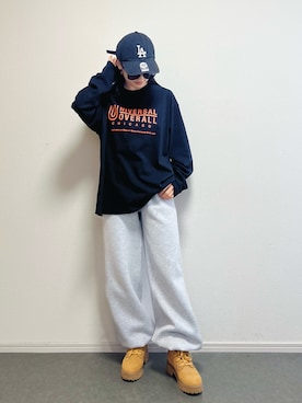 「アイテム（Tシャツ/カットソー）」を使った、ɴɪᴄᴏ.ᴀʏᴀさん（キッズ・150cm・10代）の冬コーディネート