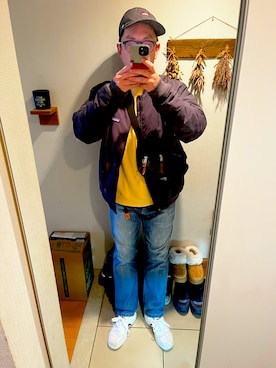 「GREGORY（グレゴリー）のアイテム（バッグ）」を使った、よっちゃんさん（メンズ・171cm）の冬コーディネート