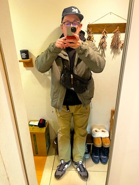 「patagonia（パタゴニア）のアイテム」を使った、よっちゃんさん（メンズ・171cm）の冬コーディネート