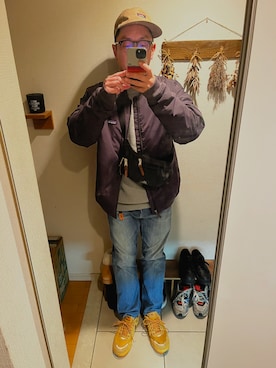 「アイテム（帽子）」を使った、よっちゃんさん（メンズ・171cm・40代）の冬コーディネート