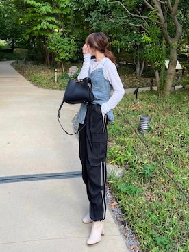 「秋コーデ」｜「GRL（グレイル）のアイテム（キャミソール）」を使った、minmin08_さん（レディース・158cm）の秋コーディネート