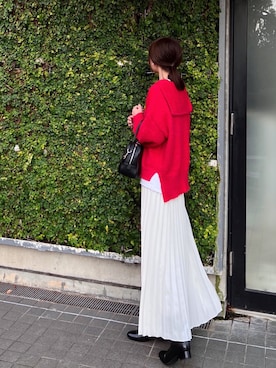 「アベイル」｜「アイテム（ノーカラーコート）」を使った、minmin08_さん（レディース・158cm）の冬コーディネート