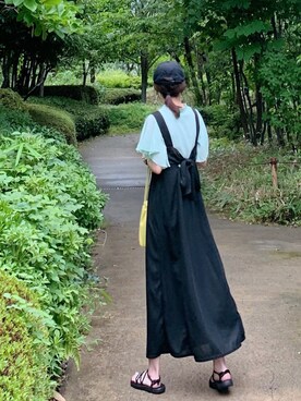 「キャップ女子」｜minmin08_さん（レディース・160cm）の夏コーディネート