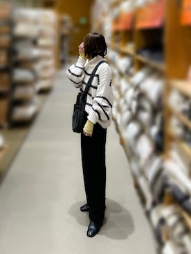 「andme（アンドミー）のアイテム（ジャケット/アウター）」を使った、minmin08_さん（レディース・158cm）の冬コーディネート