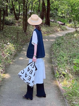 「アベイル」｜「アイテム（シャツワンピース）」を使った、minmin08_さん（レディース・158cm）の夏コーディネート