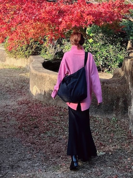 「GRL（グレイル）のニットマーメイドスカート（スカート）」を使った、minmin08_さん（レディース・158cm）の秋コーディネート