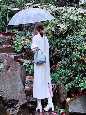 「パイピングコート」｜「アイテム（ワンピース/ドレス）」を使った、minmin08_さん（レディース・158cm）の冬コーディネート