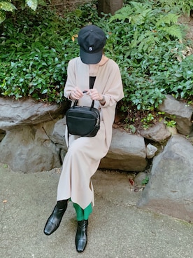 「キャップ女子」｜minmin08_さん（レディース・158cm）の秋コーディネート