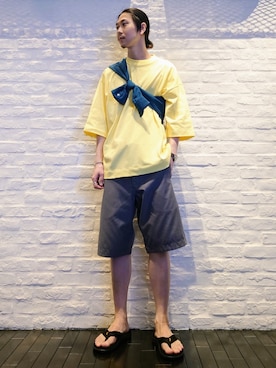 「ビーチサンダル」｜uchidaさん（メンズ・172cm・20代）の夏コーディネート