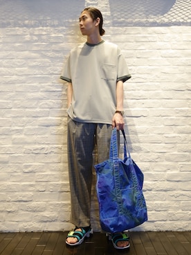 「MASTER&Co（マスターアンドコー）のアイテム」を使った、uchidaさん（メンズ・172cm）の夏コーディネート