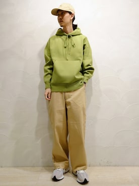 「URBAN RESEARCH（アーバンリサーチ）のアイテム（チノパンツ）」を使った、uchidaさん（メンズ・172cm）の秋コーディネート
