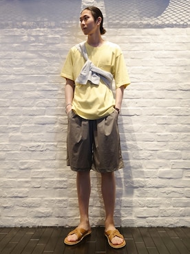 「ビーチサンダル」｜uchidaさん（メンズ・172cm・20代）の夏コーディネート
