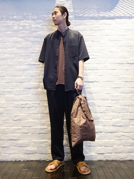 「ビーチサンダル」｜uchidaさん（メンズ・172cm・20代）の夏コーディネート