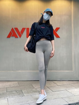 Hana Chuさん（レディース・168cm）の夏コーディネート