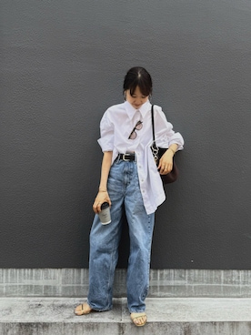 「upperhights（アッパーハイツ）のアイテム」を使った、mayumi+さん（レディース・158cm）の秋コーディネート