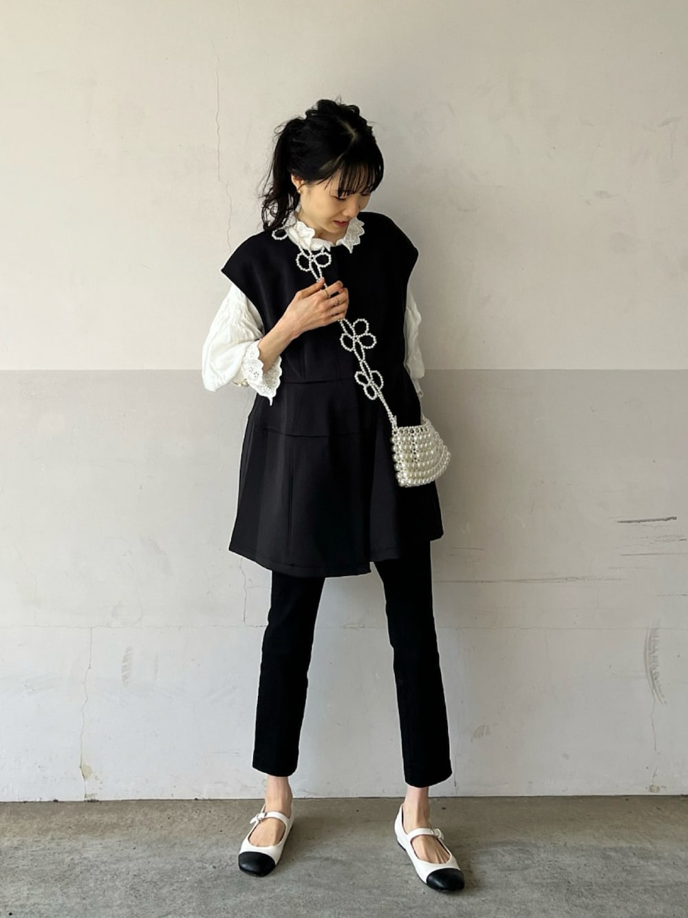 SLOBE IENA（スローブイエナ）の「レースカラーギャザーブラウス