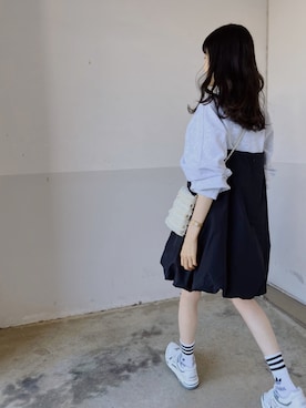 「ISOOK（アイスー）のアイテム（スウェット）」を使った、mayumi+さん（レディース・158cm）の秋コーディネート