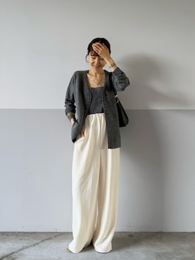 「ホワイトパンツ」｜mayumi+さん（レディース・158cm）の秋コーディネート