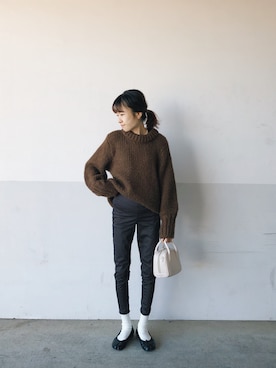 「Charles Chaton（シャルルシャトン）のアイテム（パンツ）」を使った、mayumi+さん（レディース・158cm）の秋コーディネート