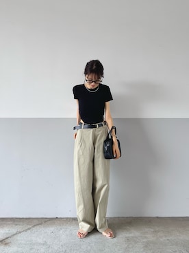 「アイテム（その他トップス）」を使った、mayumi+さん（レディース・158cm）の夏コーディネート