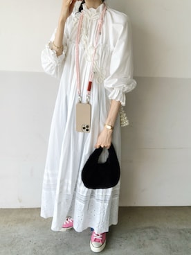 「H&M（エイチ・アンド・エム）のアイテム（ハンドバッグ）」を使った、mayumi+さん（レディース・158cm）の秋コーディネート