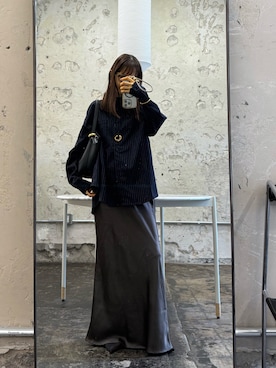 「UR'S（ユアーズ）のアイテム（スカート）」を使った、mayumi+さん（レディース・158cm）の秋コーディネート