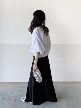 「ISOOK（アイスー）のアイテム（スウェット）」を使った、mayumi+さん（レディース・158cm）の秋コーディネート