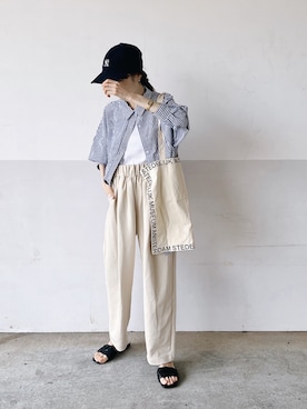 「ごきげんウィーク」｜「アイテム（タンクトップ）」を使った、mayumi+さん（レディース・158cm）の春コーディネート