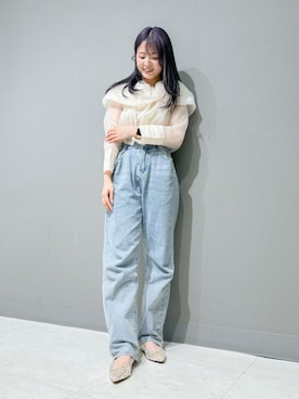 「トレンドファッション」｜「アイテム（パンプス）」を使った、EVOL PRESSさん（レディース・158cm）の春コーディネート