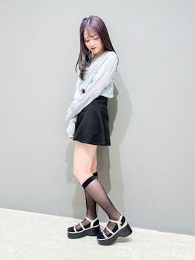 「ベルトサンダル」｜EVOL PRESSさん（レディース・158cm）の春コーディネート