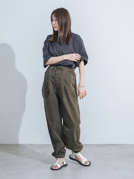「ベルトサンダル」｜EVOL PRESSさん（レディース・162cm）の春コーディネート