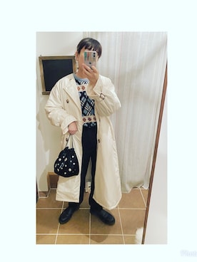 「CIENA（シエナ）のアイテム（ジャケット/アウター）」を使った、HYOさん（レディース・166cm）の冬コーディネート