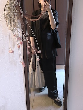 「classicalelf（クラシカルエルフ）のアイテム（トップス）」を使った、HYOさん（レディース・166cm）の春コーディネート