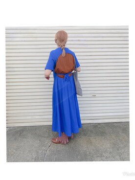 「mame（マメ）のアイテム（Tシャツ/カットソー）」を使った、HYOさん（レディース・166cm）の春コーディネート