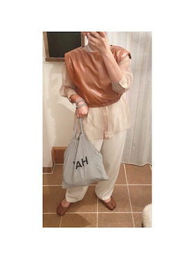 「a.g.plus（エージープラス）のアイテム」を使った、HYOさん（レディース・166cm）の秋コーディネート