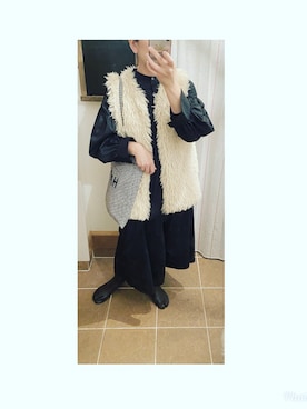 「coca（coca）（コカ）のアイテム（シャツワンピース）」を使った、HYOさん（レディース・166cm）の冬コーディネート