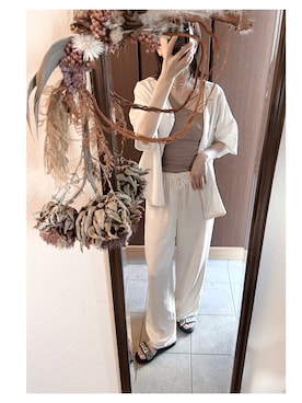 「TOGA PULLA（トーガ　プルラ）のアイテム」を使った、HYOさん（レディース・166cm）の夏コーディネート