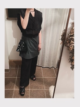「Handmade（ハンドメイド）のアイテム（アクセサリー）」を使った、HYOさん（レディース・166cm）の秋コーディネート